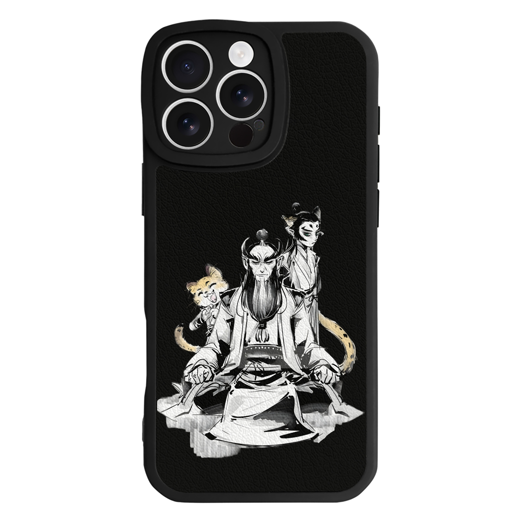 （画像用） Ne Zha 2 ナタ 魔童の大暴れ 【iPhone 16シリーズ対応】シリコンスマホケース（レザー調） 材質：シリコン